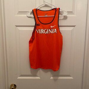 Virginia UVA Cavaliers Men's Track Team Issued Nike Orange Tank Top Small (2)